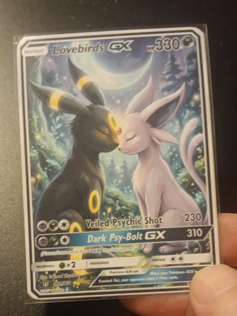 Lovebirds GX Card - Black & Pink